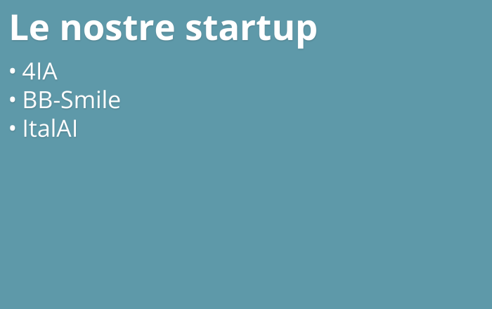 Le nostre startup
